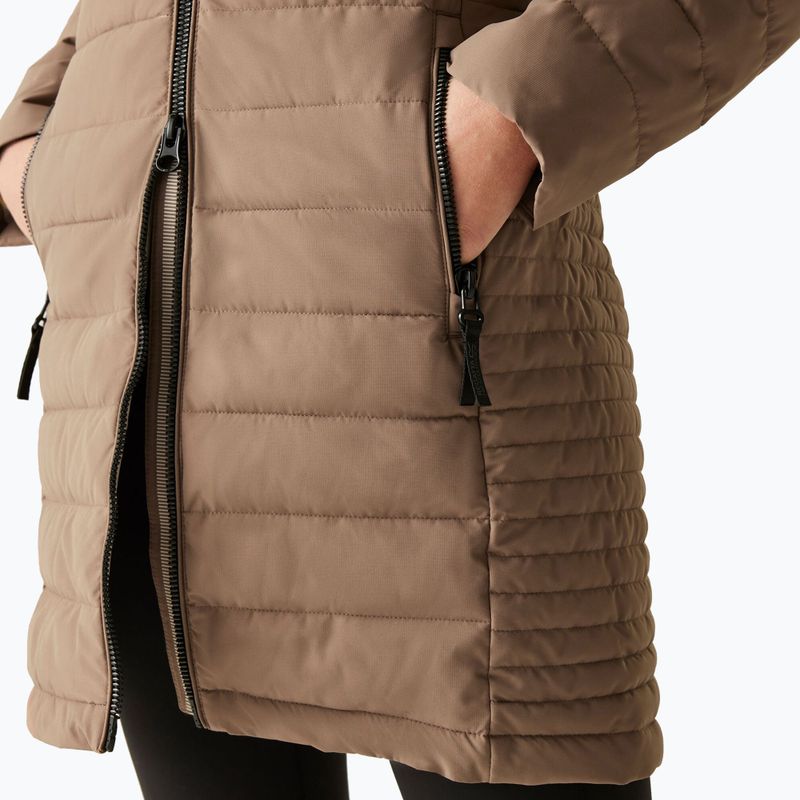 Dámsky zateplený kabát REGATTA Andria mocha/perfectly pale 6