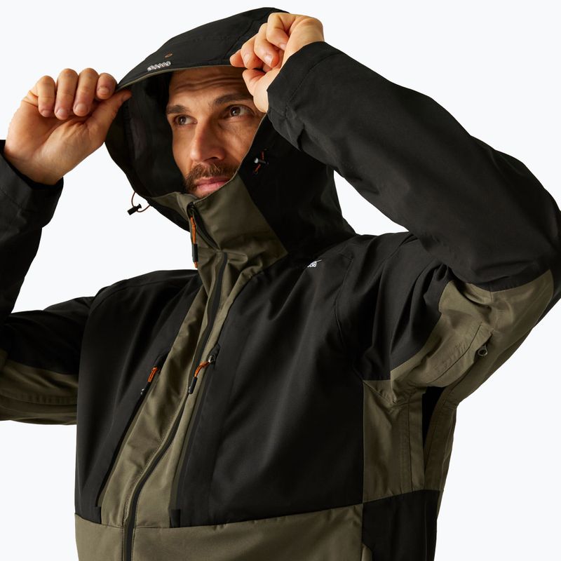 Pánska bunda 3v1 REGATTA Sacramento olive night/black 4