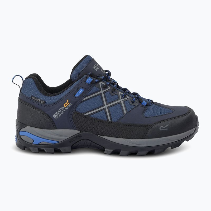 Pánske trekingové topánky REGATTA Samaris III Low navy/snorkel blue 2