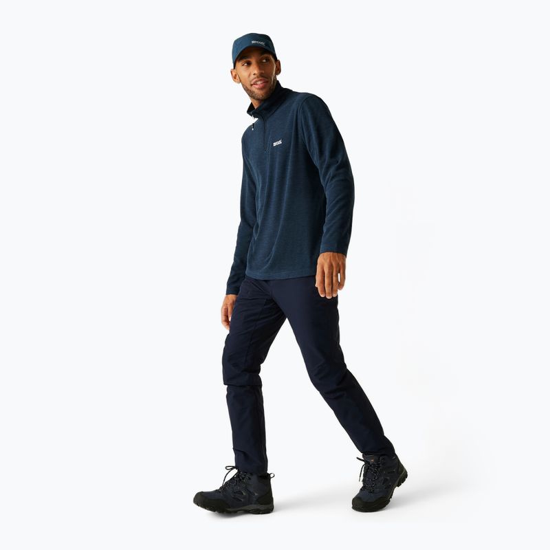 Pánska fleecová mikina Regatta Thompson Marl moonlight denim 3