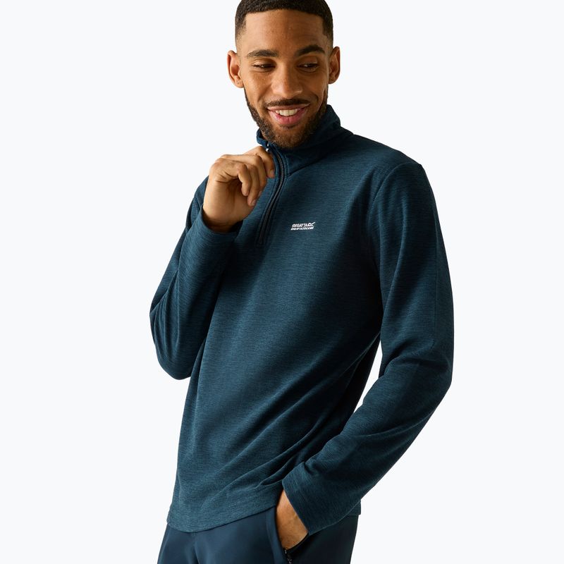 Pánska fleecová mikina Regatta Thompson Marl moonlight denim 6