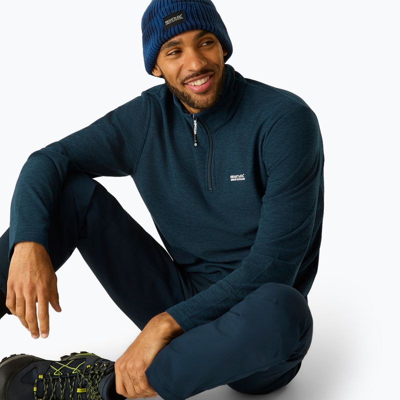 Pánska fleecová mikina Regatta Thompson Marl moonlight denim 7