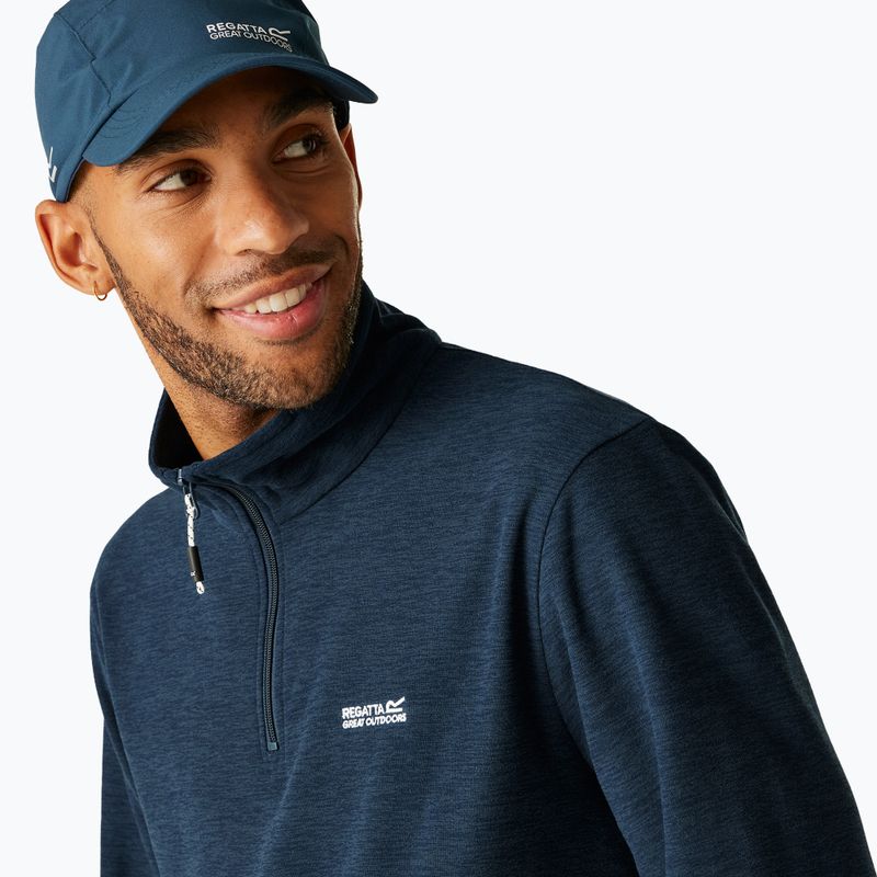 Pánska fleecová mikina Regatta Thompson Marl moonlight denim 8