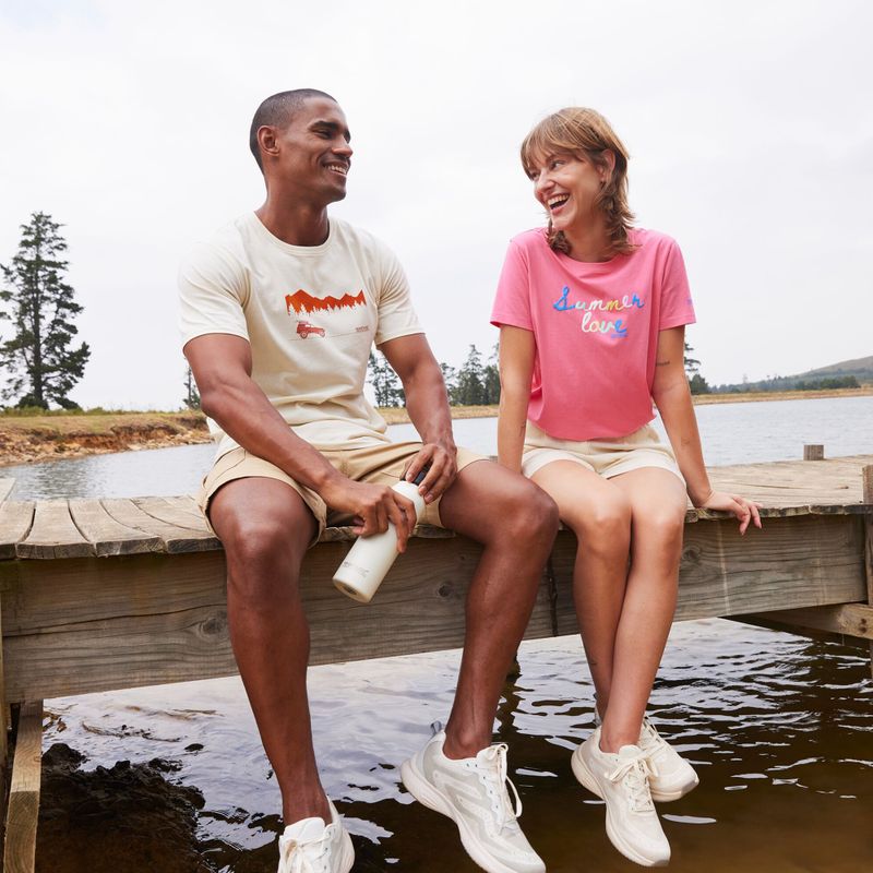 Pánske tričko Regatta ClineIX white stone wilderness 10