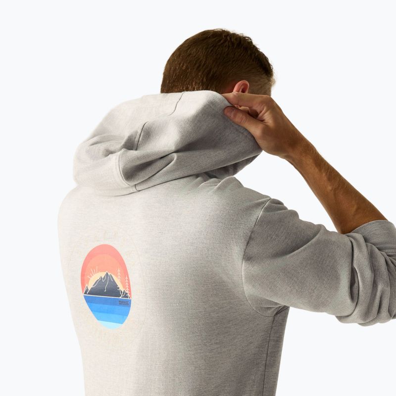 Pánska mikina REGATTA Cline Hoody grey marl 4