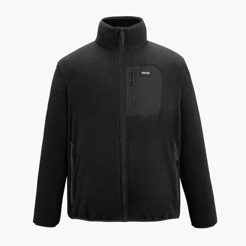 Pánska fleecová mikina REGATTA  Frankie Full Zip Fleece black/black 6