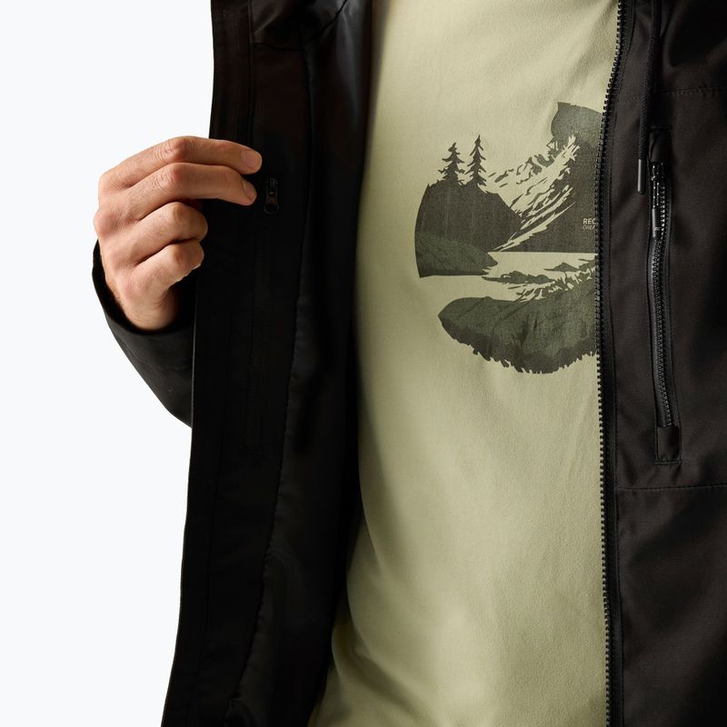 Pánska nepremokavá bunda REGATTA Waterproof Shell Frankie black 8