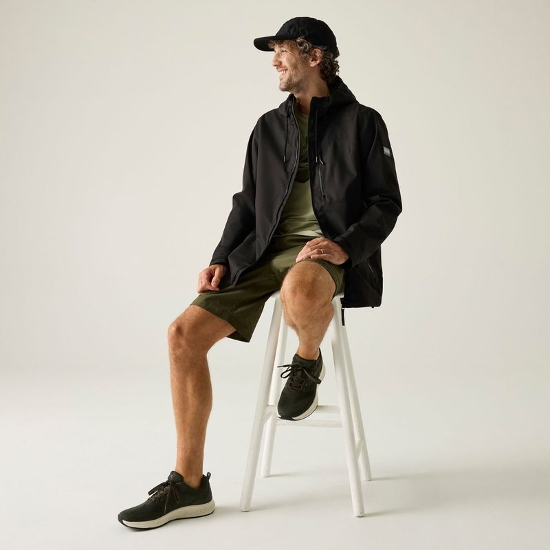 Pánska nepremokavá bunda REGATTA Waterproof Shell Frankie black 12