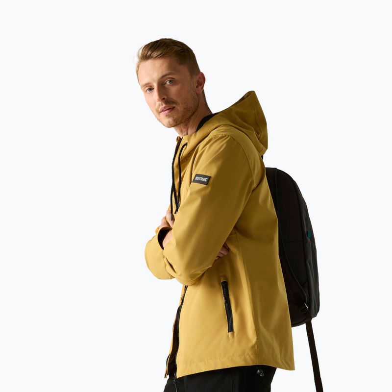 Pánska nepremokavá bunda REGATTA Waterproof Shell Frankie wood brown 4