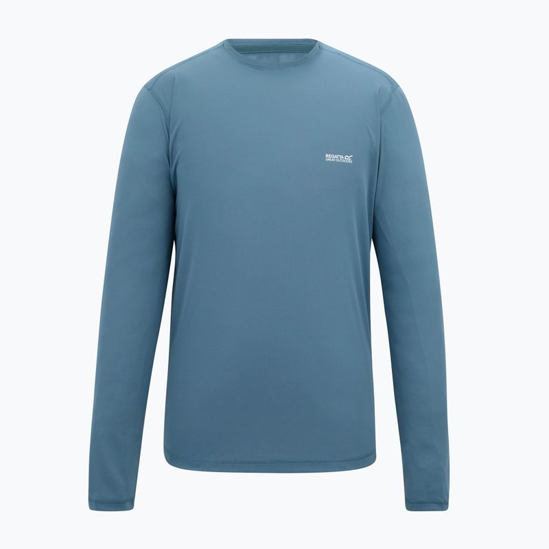 Pánske trekingové tričko longsleeve REGATTA Mindoi Anti Insect china blue 5