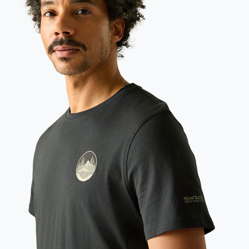 Pánske trekingové tričko REGATTA Breezed ash 4