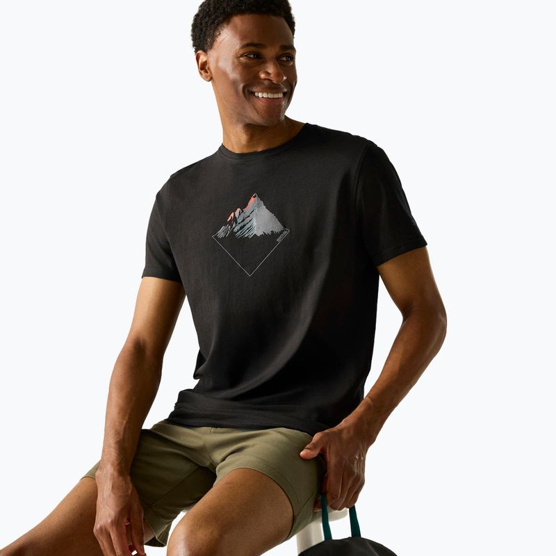 Pánske trekingové tričko REGATTA Breezed black 4