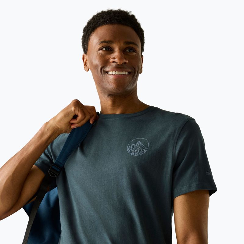 Pánske trekingové tričko REGATTA Breezed night sky 4