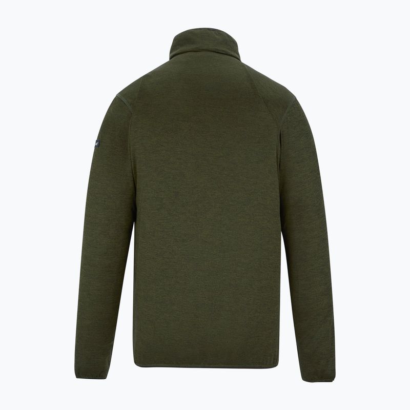 Pánska trekingová mikina REGATTA Hillden Midlayer dark khaki 6
