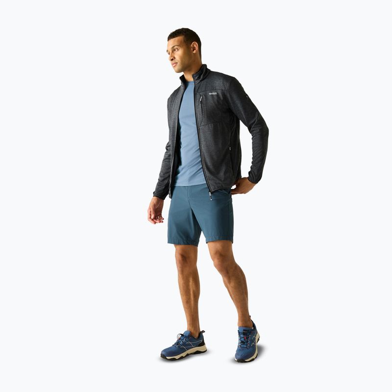 Pánska trekingová mikina REGATTA Hillden Midlayer dark storm 2