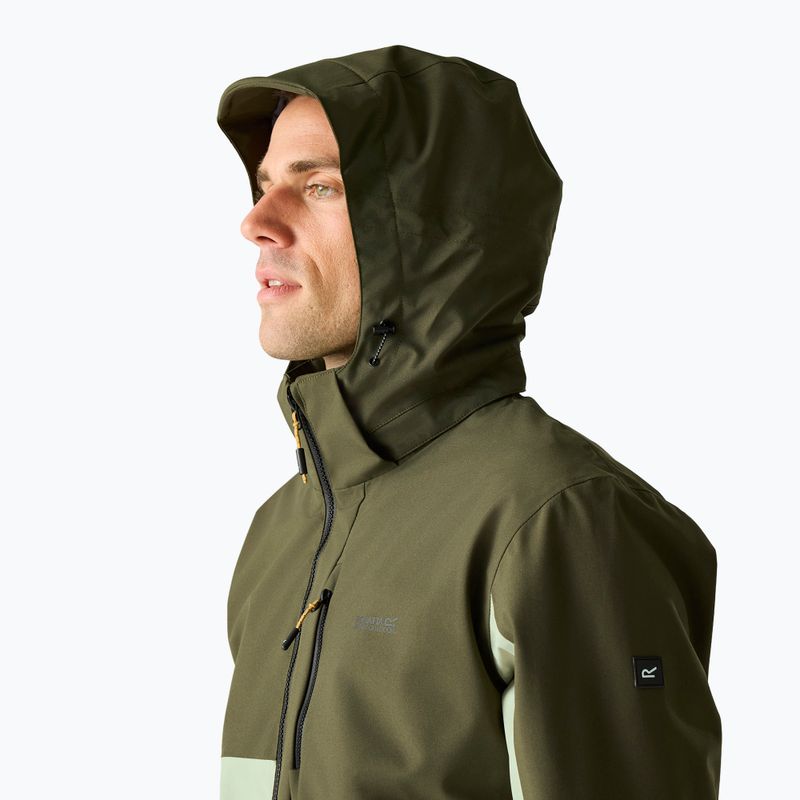 Pánska nepremokavá bunda REGATTA Waterproof Shell Bosfield light sage/dark khaki 5
