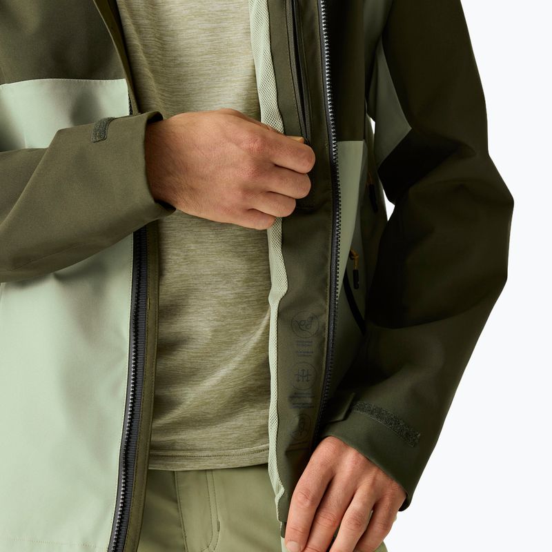 Pánska nepremokavá bunda REGATTA Waterproof Shell Bosfield light sage/dark khaki 7