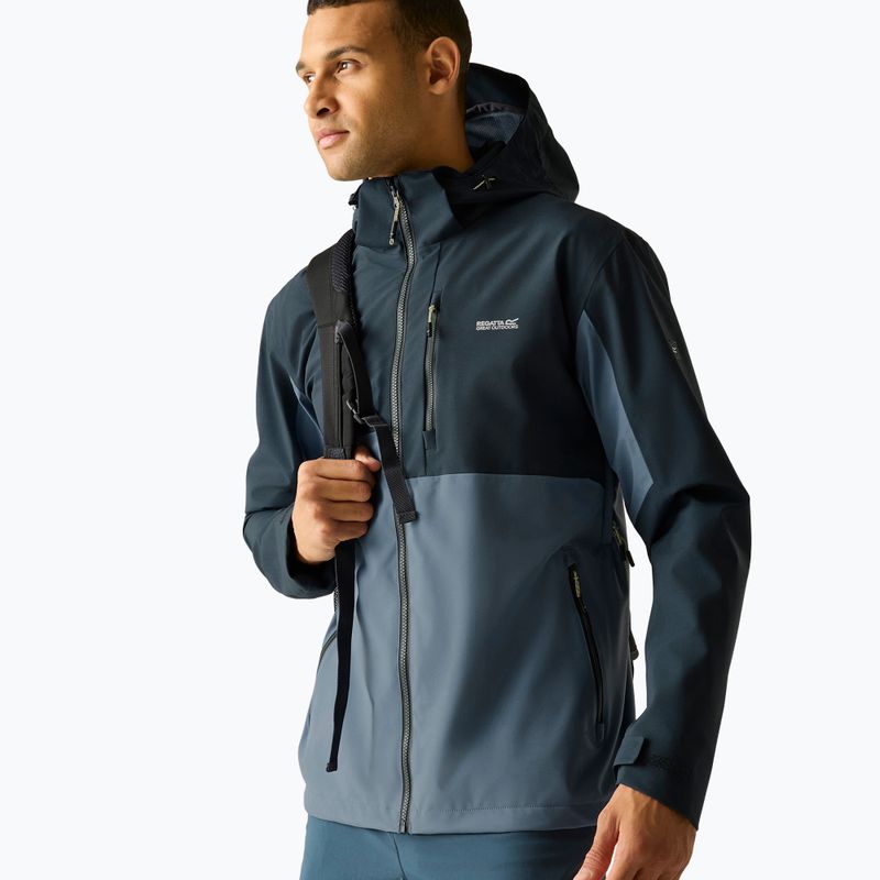 Pánska nepremokavá bunda REGATTA Waterproof Shell Bosfield china blue/night sky 4