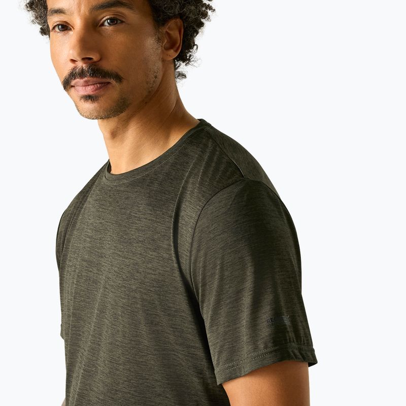 Pánske trekingové tričko REGATTA Fingal Edition dark khaki 4