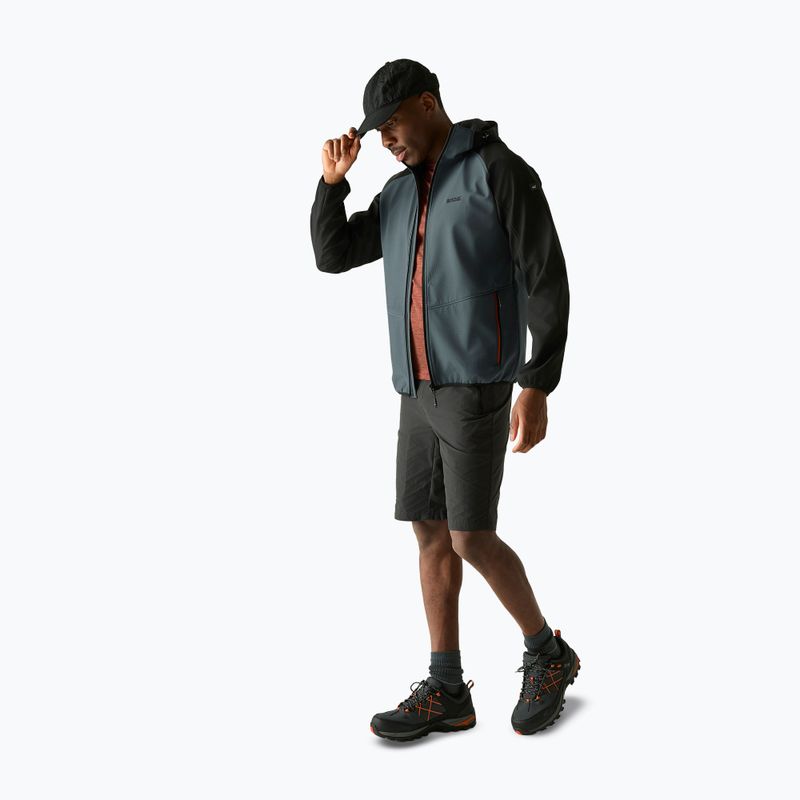 Pánska softshellová bunda REGATTA Arec III dark storm/black 2