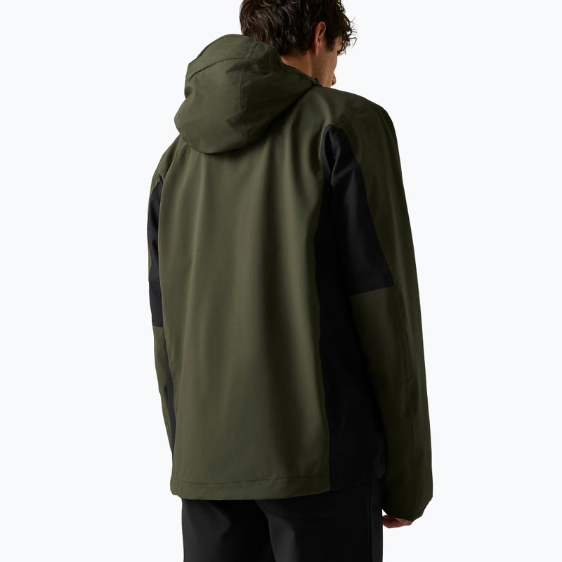 Pánska nepremokavá bunda REGATTA Birchdale II dark khaki/black 4