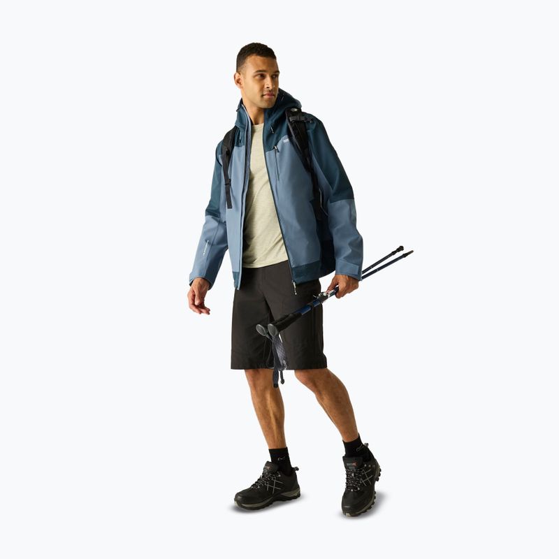 Pánska nepremokavá bunda REGATTA Highton Stretch IV chine blue/night sky 2