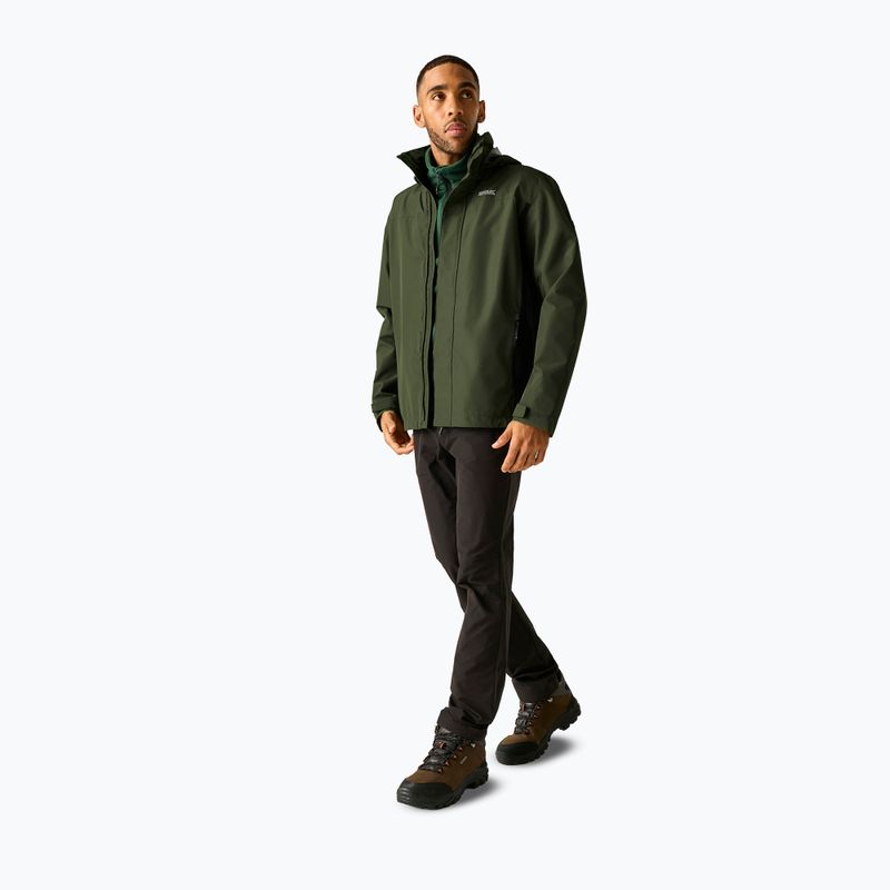 Pánska softshellová bunda REGATTA Matt II dark khaki/black 2