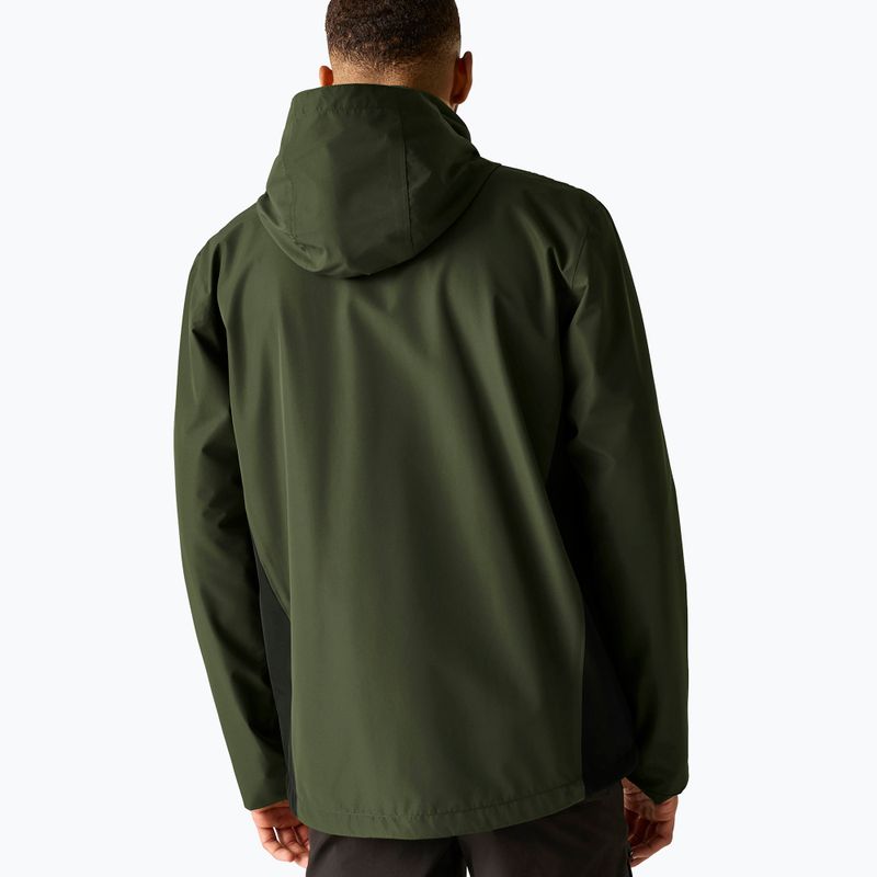 Pánska softshellová bunda REGATTA Matt II dark khaki/black 3
