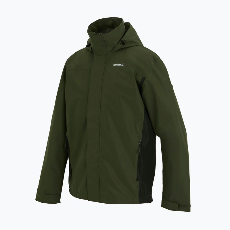 Pánska softshellová bunda REGATTA Matt II dark khaki/black 10