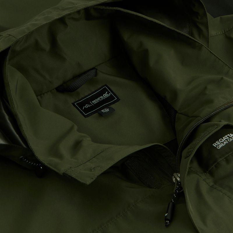 Pánska softshellová bunda REGATTA Matt II dark khaki/black 11