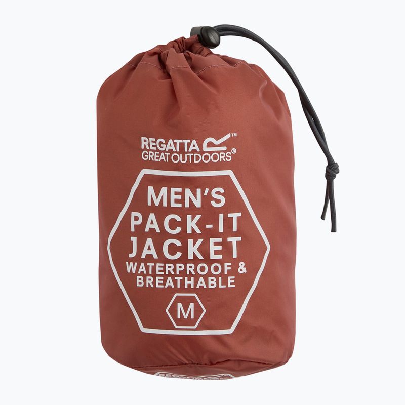 Pánska nepremokavá bunda Regatta Pack-It III brick 13