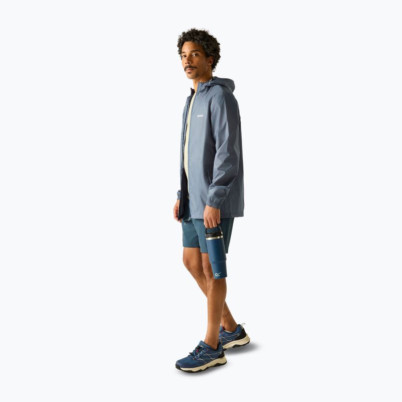 Pánska nepremokavá bunda REGATTA Pack-It III china blue 2