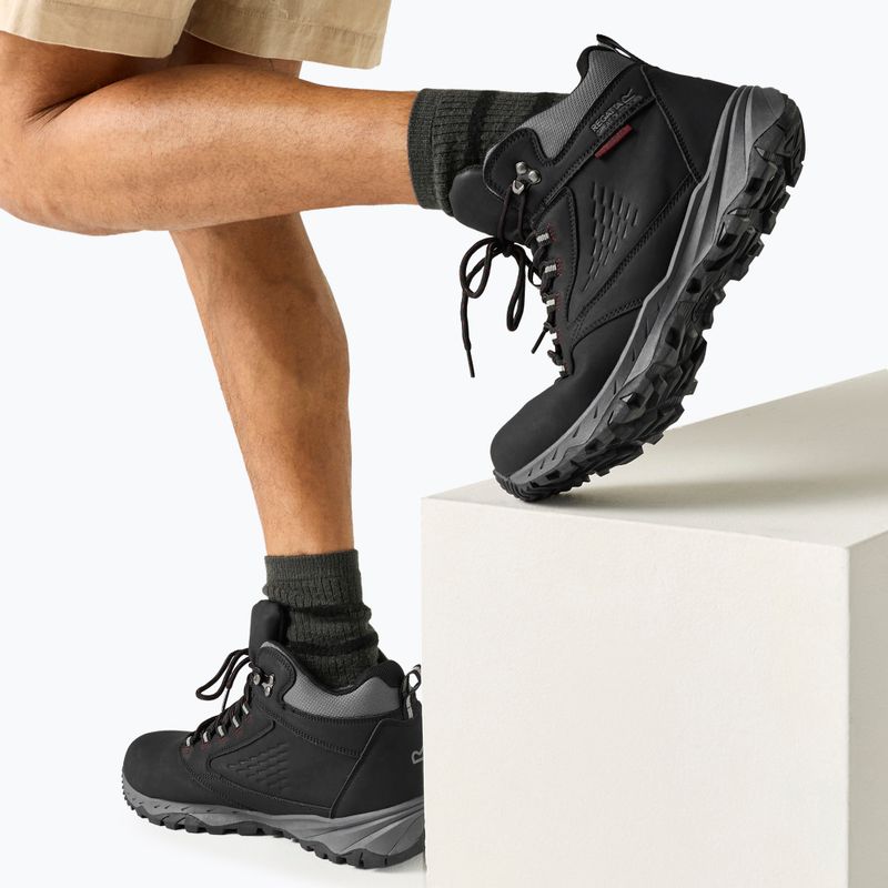 Pánske turistické topánky REGATTA Amble Boot Waterproof black/riored 7