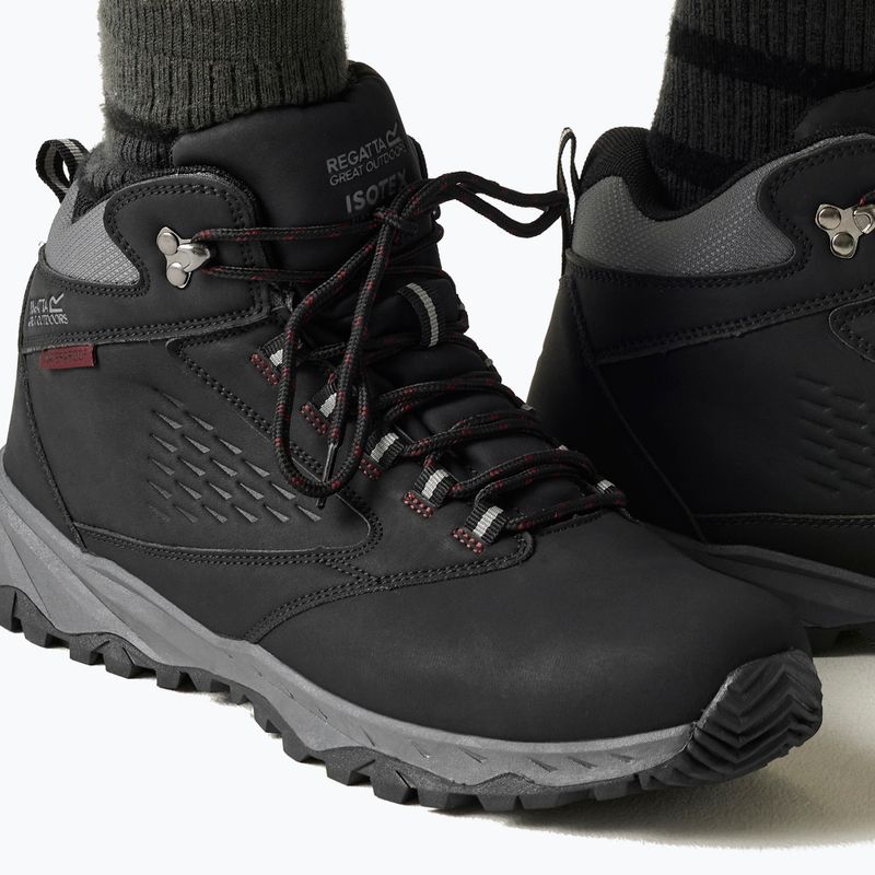 Pánske turistické topánky REGATTA Amble Boot Waterproof black/riored 8