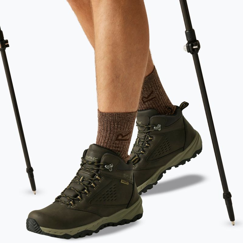 Pánske turistické topánky REGATTA Amble Boot Waterproof peat/tan 6
