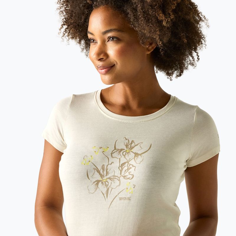 Dámske trekingové tričko REGATTA Breezed barley white 5