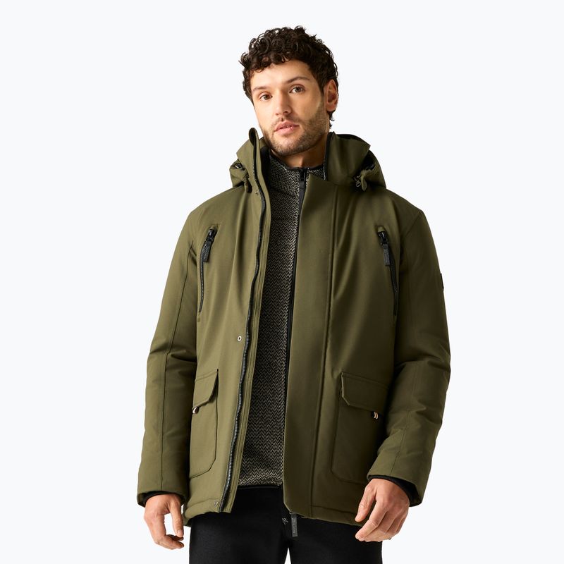Pánska nepremokavá bunda REGATTA Marron dark khaki 4