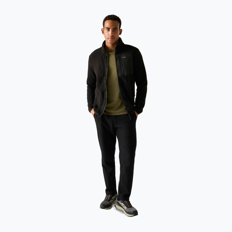 Pánska fleecová mikina REGATTA Frankie Borg black/black 2