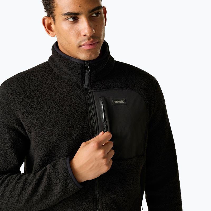 Pánska fleecová mikina REGATTA Frankie Borg black/black 6