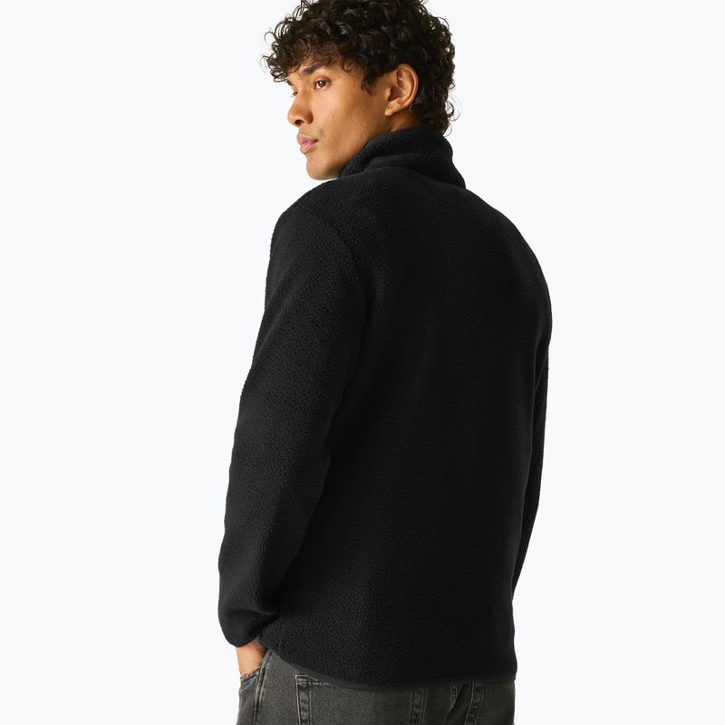 Pánska fleecová mikina REGATTA Frankie Borg Half Zip black/black 4