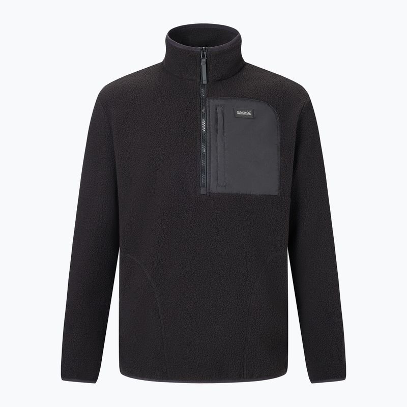 Pánska fleecová mikina REGATTA Frankie Borg Half Zip black/black 8