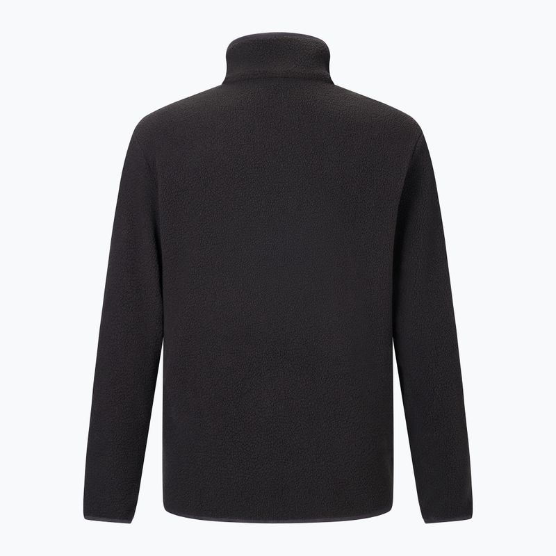 Pánska fleecová mikina REGATTA Frankie Borg Half Zip black/black 9