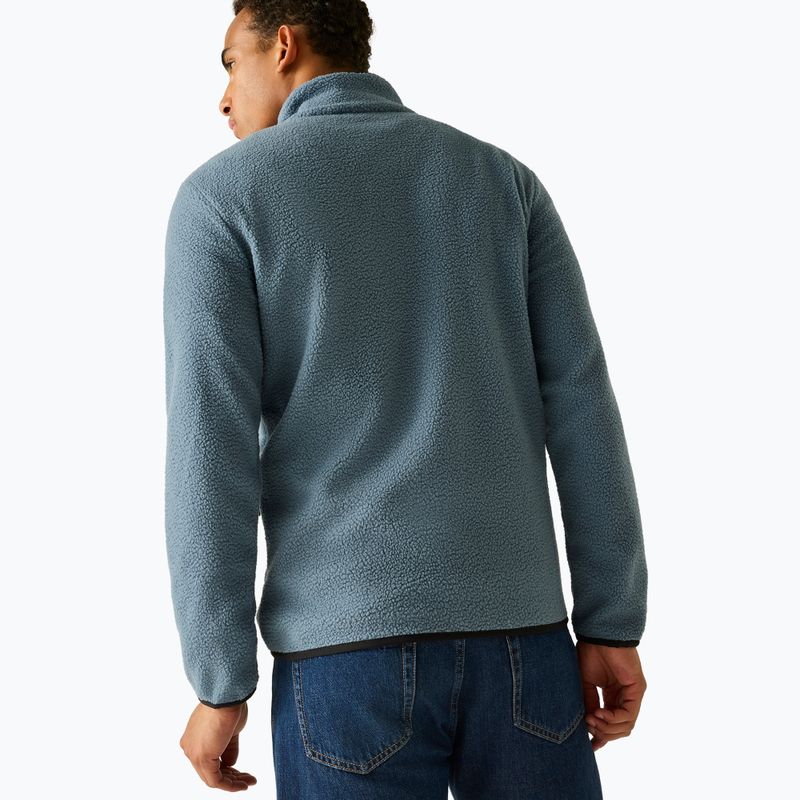Pánska fleecová mikina REGATTA Frankie Borg Half Zip grey mirage/black 4