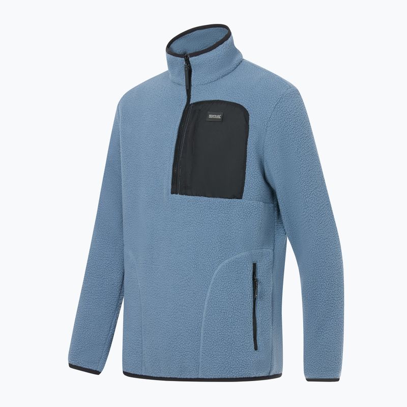 Pánska fleecová mikina REGATTA Frankie Borg Half Zip grey mirage/black 9