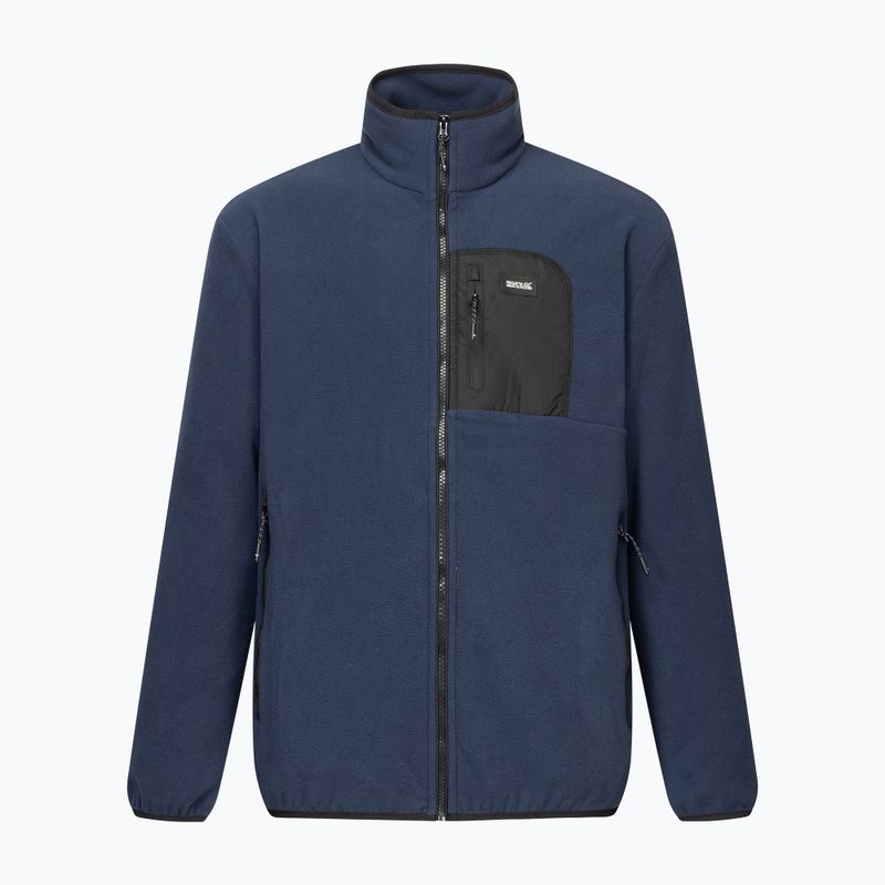 Pánska fleecová mikina REGATTA Frankie Full Zip Fleece navy/black 7