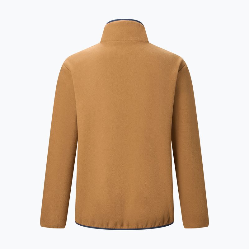 Pánska fleecová mikina REGATTA Frankie Half Zip rich tan/navy 8