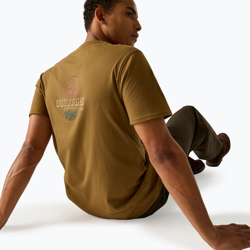 Pánske tričko Regatta ClineIX rich tan original outdoor 3