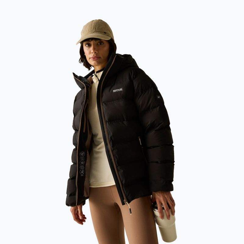 Dámska zateplená bunda REGATTA Altoro Thermal black/mocha 4