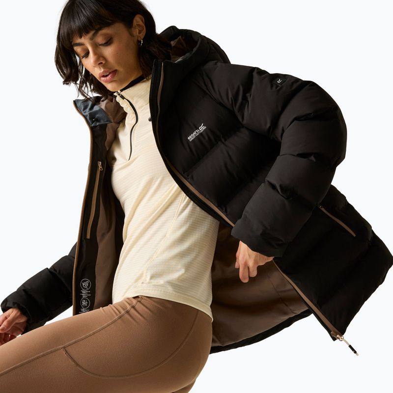 Dámska zateplená bunda REGATTA Altoro Thermal black/mocha 6