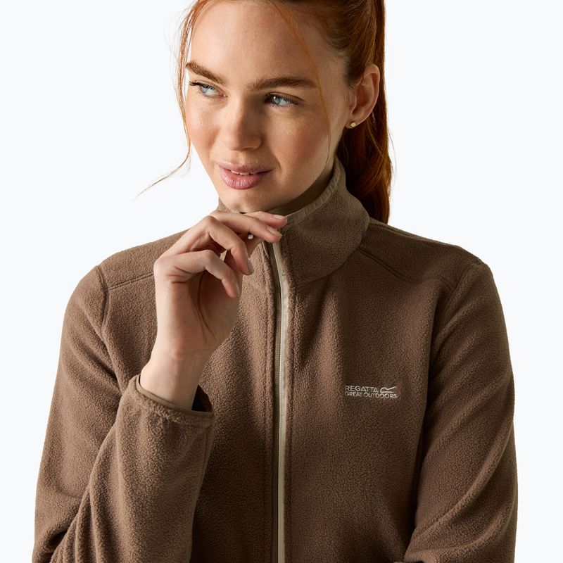 Dámska fleecová mikina Regatta Floreo IV mocha/light vanilla 6